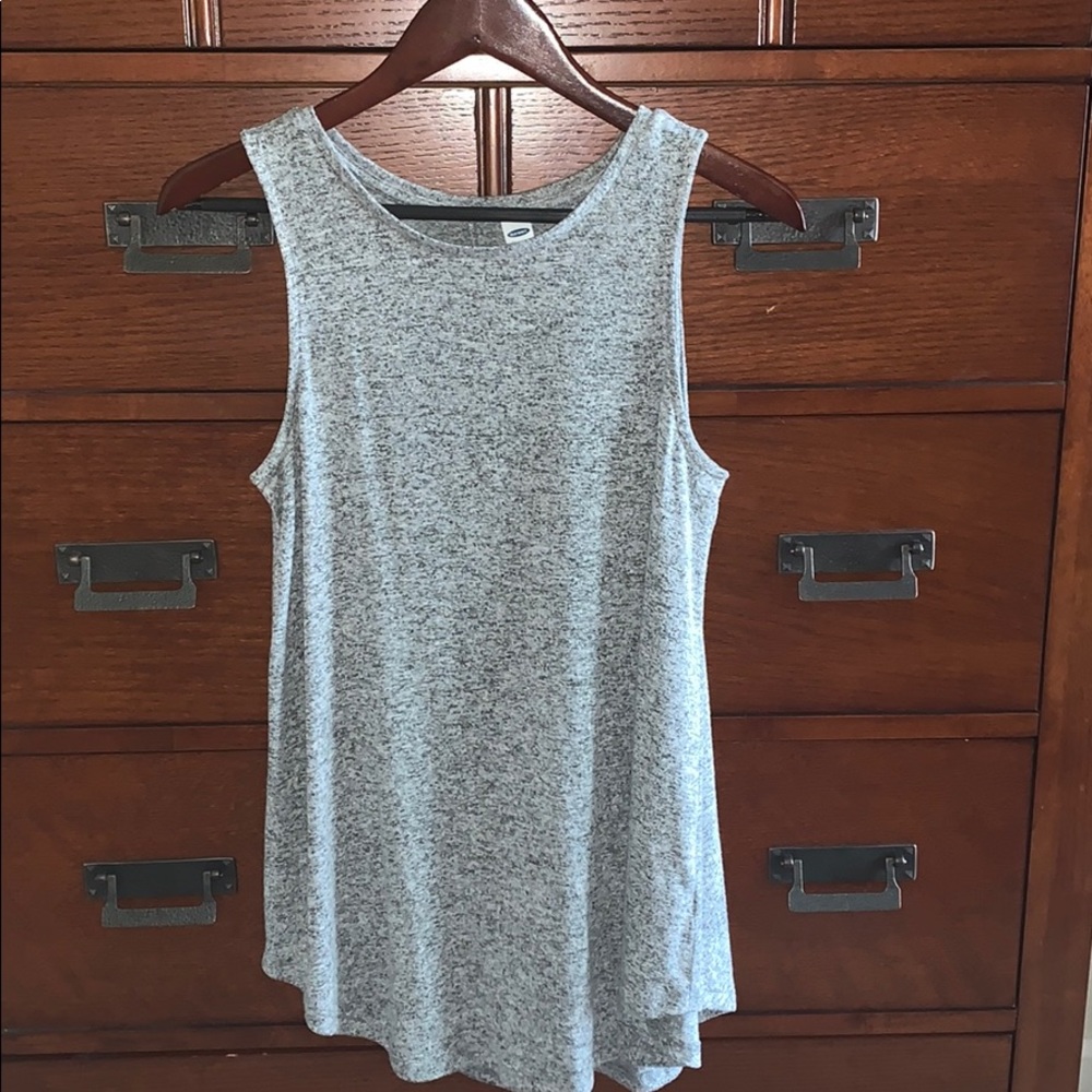 Old Navy Luxe swing tank top Charcoal